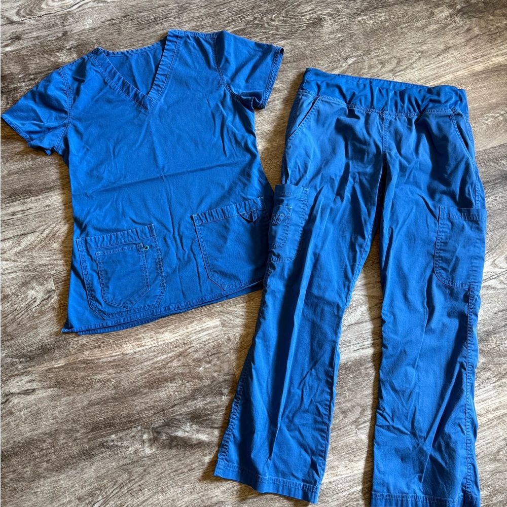 Blue Women's Scrub Set